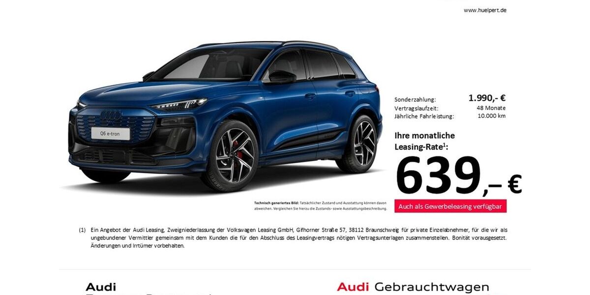 Audi Q6 e-tron 14.849 km 74.998 &euro; Dortmund 44143