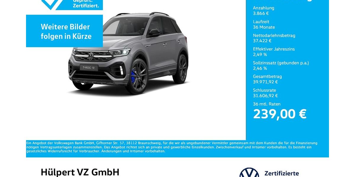 VW T-Roc 18.451 km 41.288 &euro; Dortmund 44379