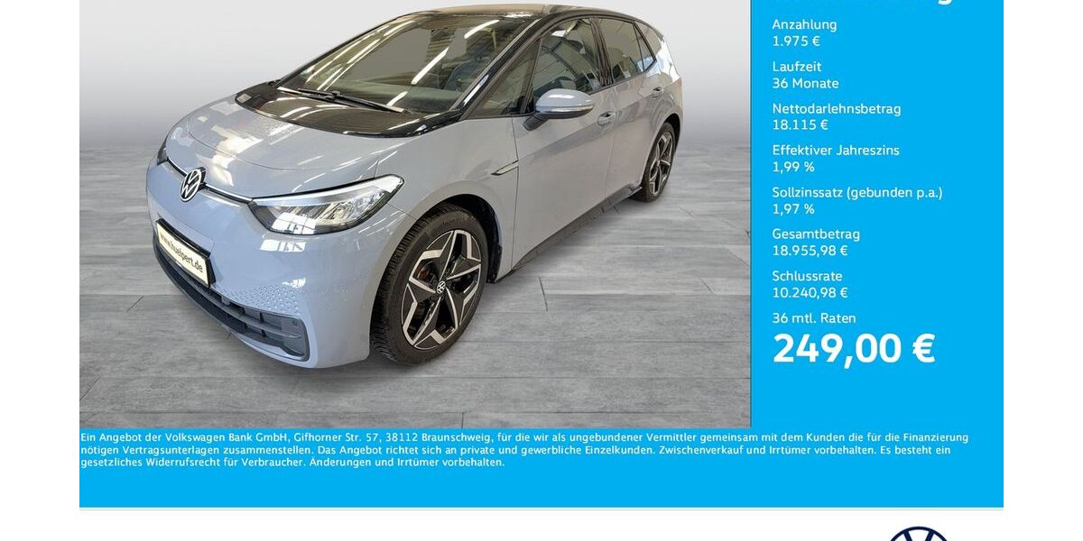 VW ID.3 34.182 km 19.730 &euro; Unna 59423
