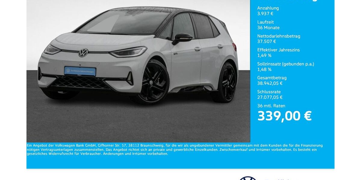 VW ID.3 7.935 km 39.988 &euro; Bergkamen 59192