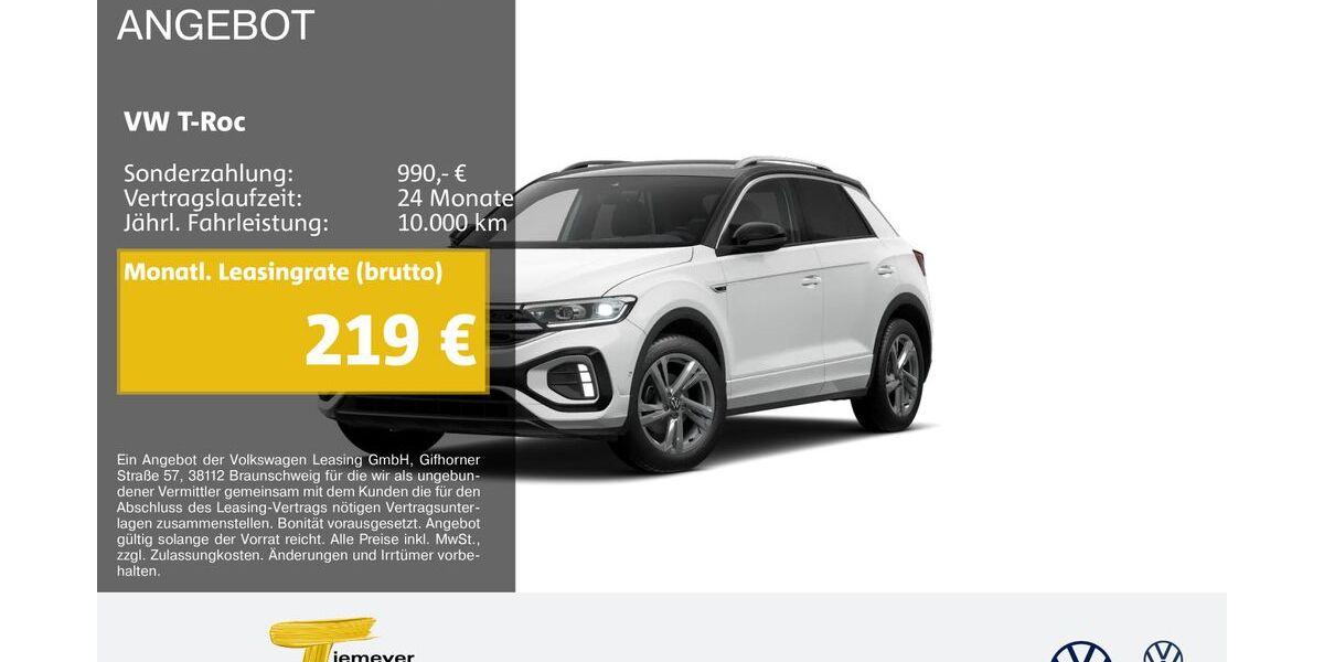 VW T-Roc 23.053 km 29.150 &euro; Castrop-Rauxel 44575