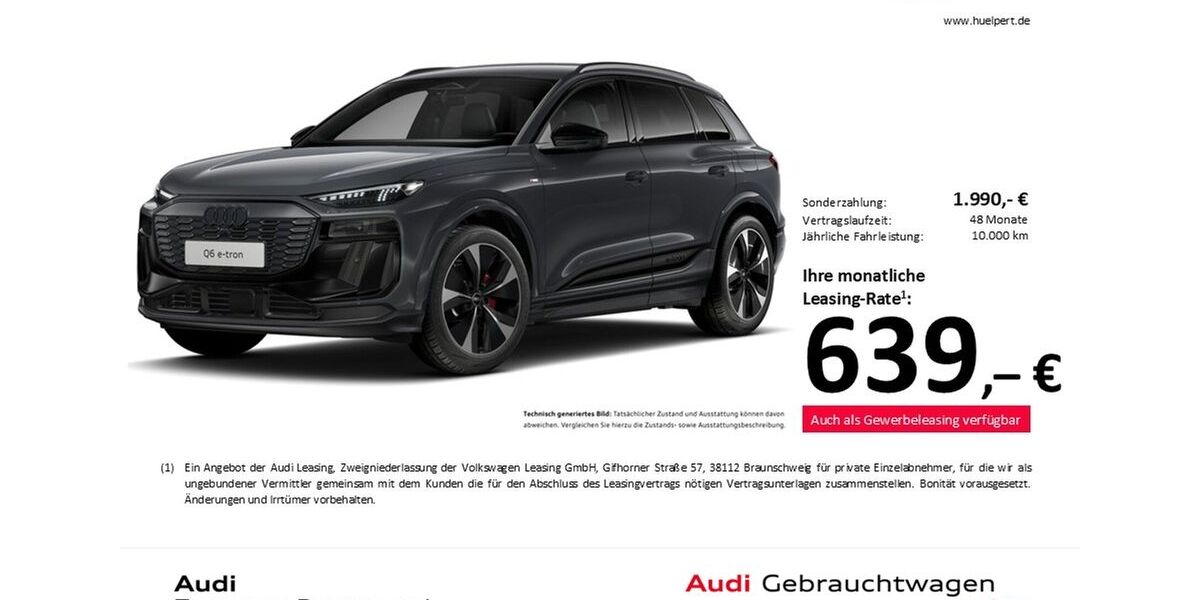 Audi Q6 e-tron 15.635 km 73.661 &euro; Dortmund 44143