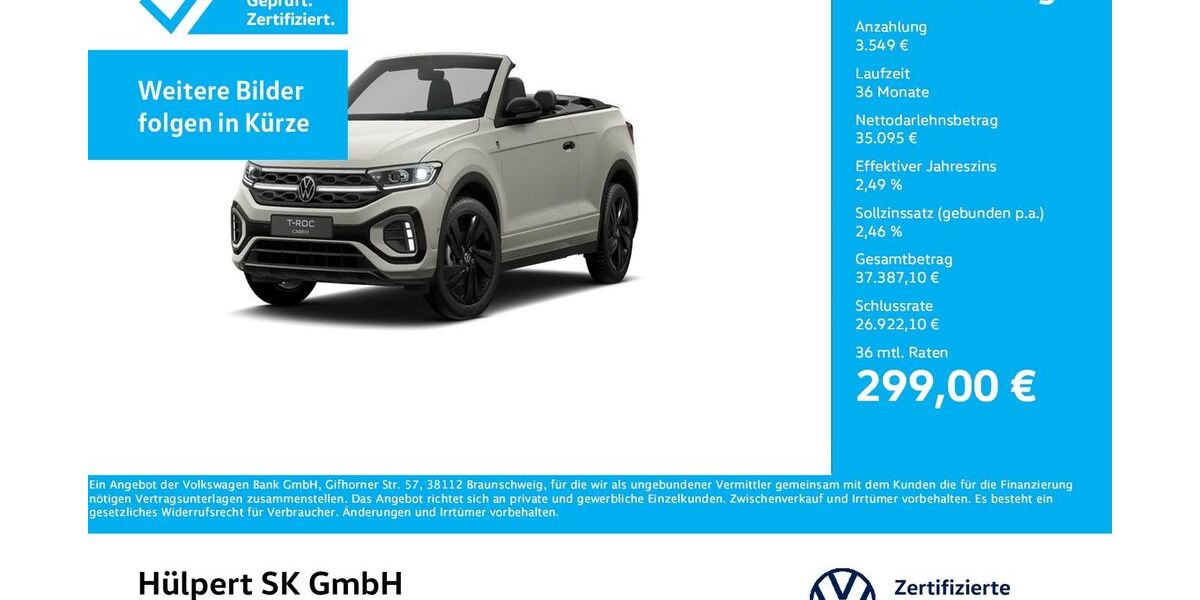 VW T-Roc 6.932 km 38.644 &euro; Bergkamen 59192