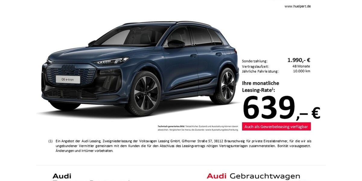 Audi Q6 e-tron 13.207 km 72.248 &euro; Dortmund 44143